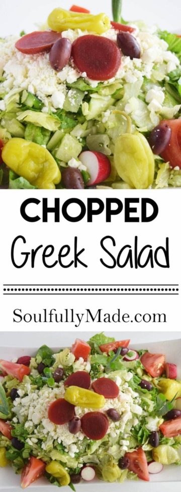 Chopped Greek Salad - Soulfully Made