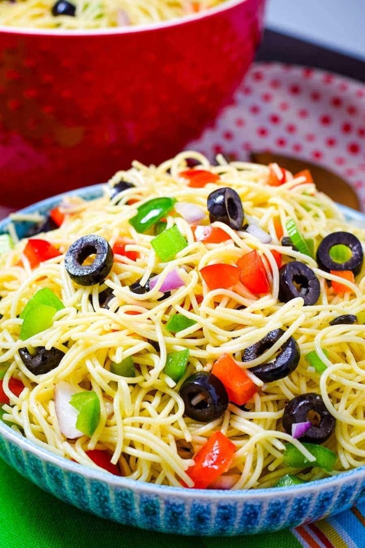 Shelly's Spaghetti Pasta Salad - Soulfully Made