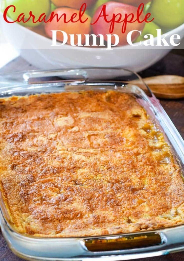 Caramel Apple Dump Cake Bake Slow Cooker Soulfully Made