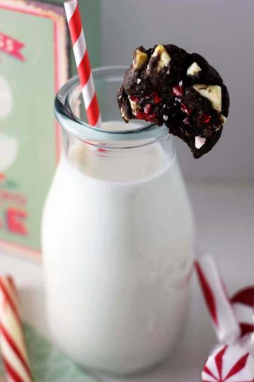Chocolate Oreo Peppermint Cake Mix Cookies - Soulfully Made