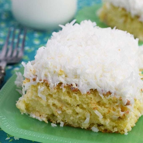 Coconut Cream Poke Cake - Soulfully Made