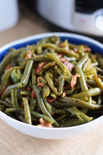 Pressure Cooker Green Beans and Bacon Soulfully Made