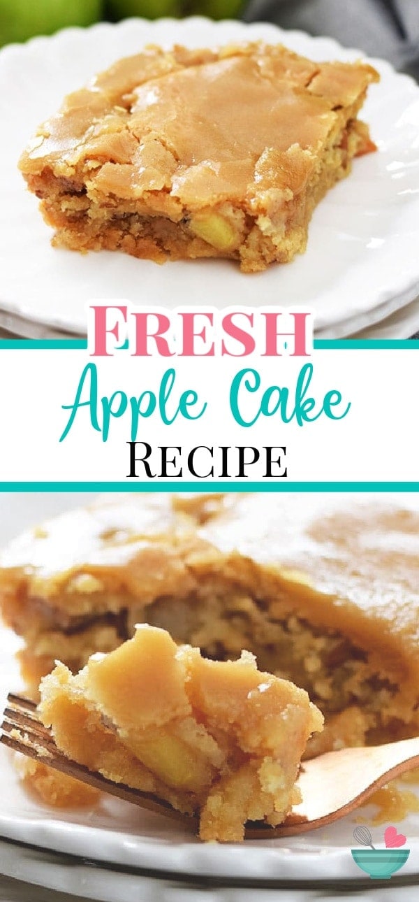 Fresh Apple Cake with Brown Sugar Glaze - Soulfully Made