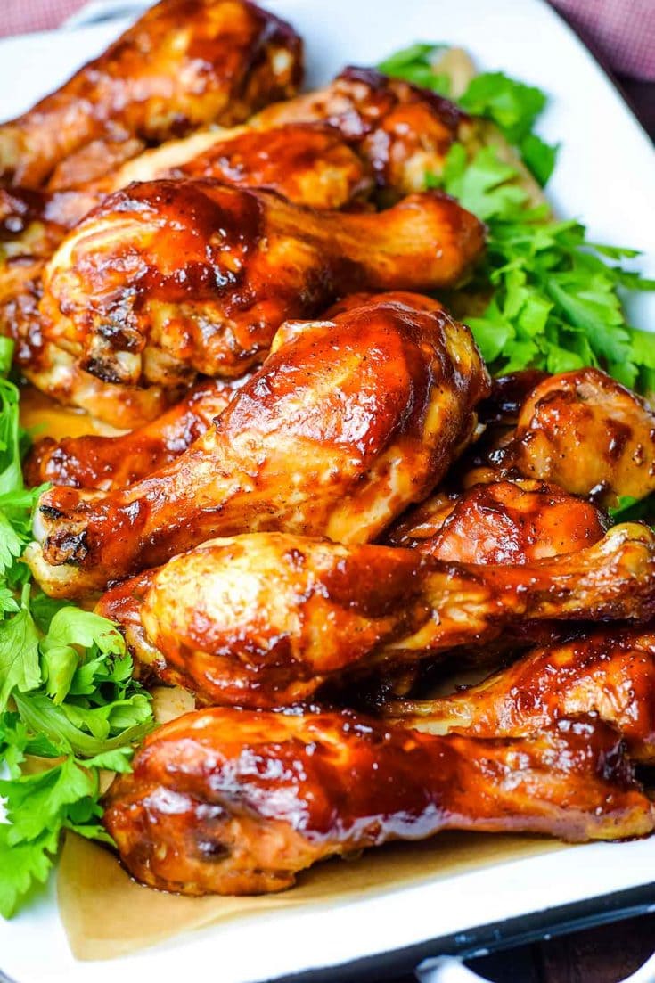Oven Baked BBQ Chicken Drumsticks - Soulfully Made