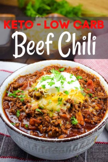 Keto Low Carb Beef Chili - Instant Pot or Crock Pot Recipe - Soulfully Made