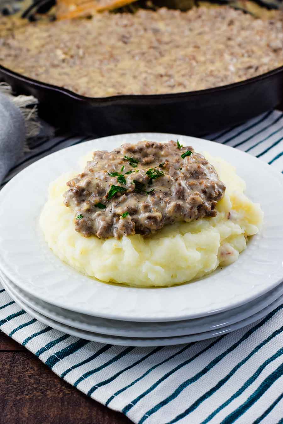 Easy Creamed Hamburger Gravy Soulfully Made