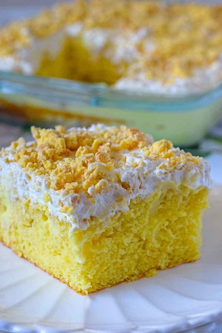 Lemon Pudding Poke Cake Soulfully Made