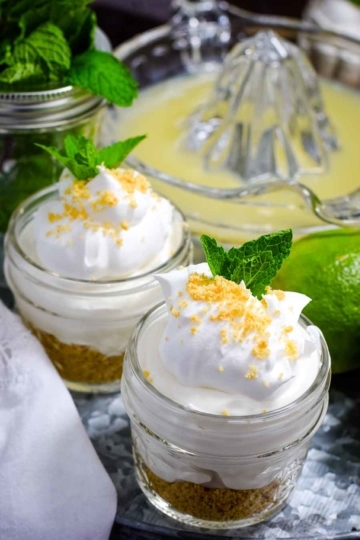 No Bake Key Lime Pie in a Jar - Soulfully Made
