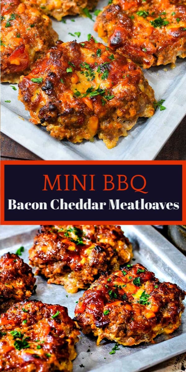 Mini BBQ Bacon Cheddar Meatloaf - Soulfully Made