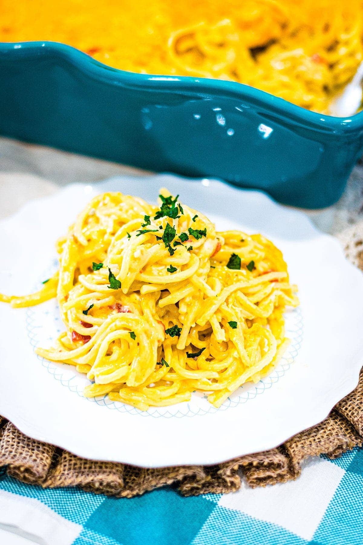 Baked Chicken Spaghetti Casserole Soulfully Made