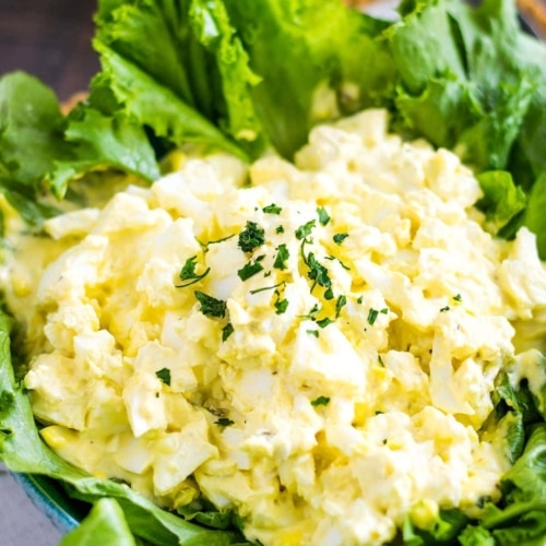 Classic Egg Salad with Spinach - Cooking For My Soul