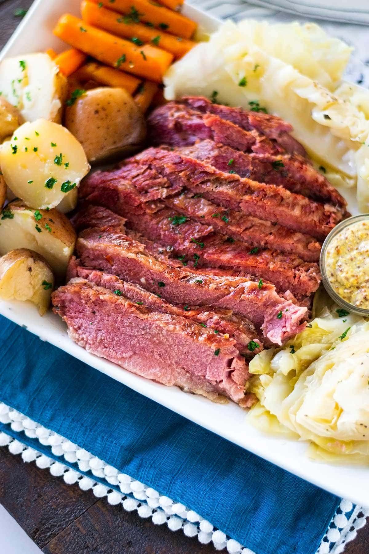 Slow Cooker Corned Beef and Cabbage - Soulfully Made