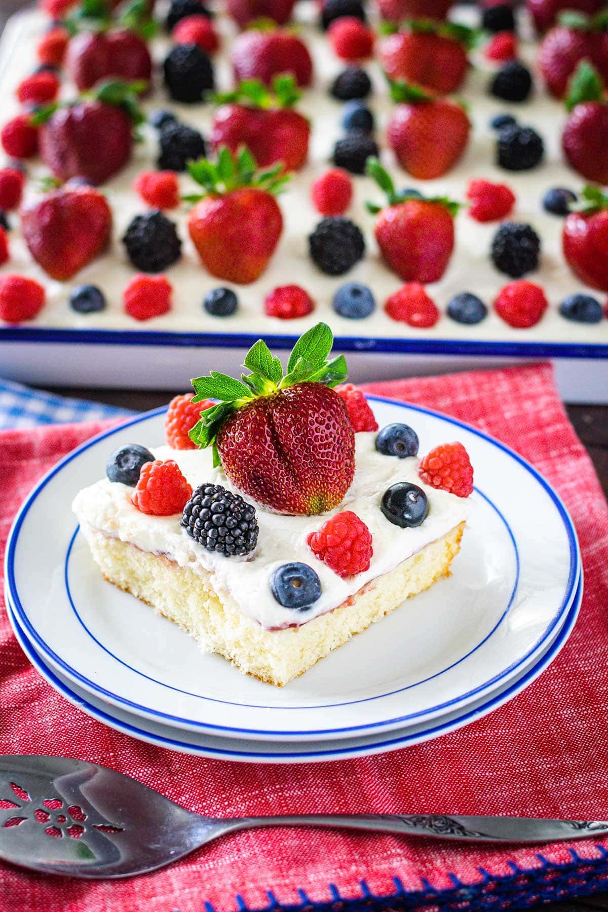 Simplified Berry Chantilly Cake Recipe - On Sutton Place