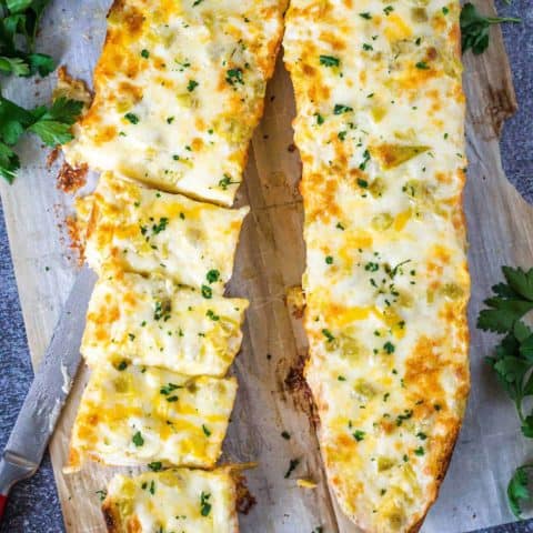 Cheesy Green Chile Bread - Soulfully Made