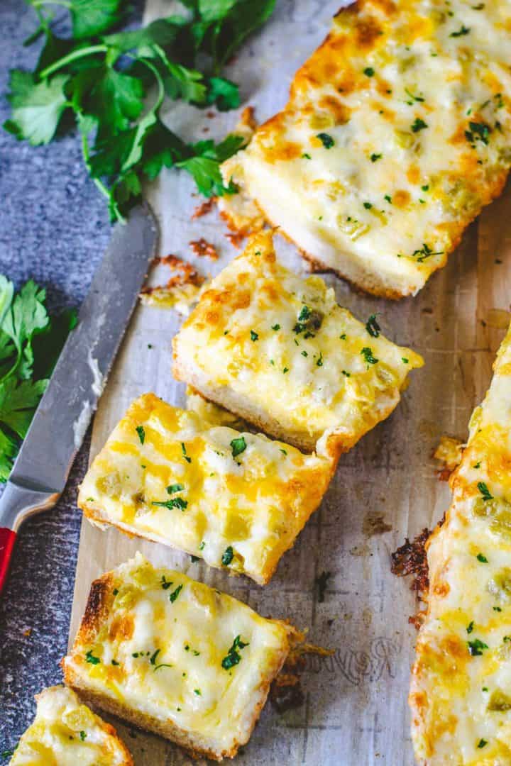 Cheesy Green Chile Bread - Soulfully Made