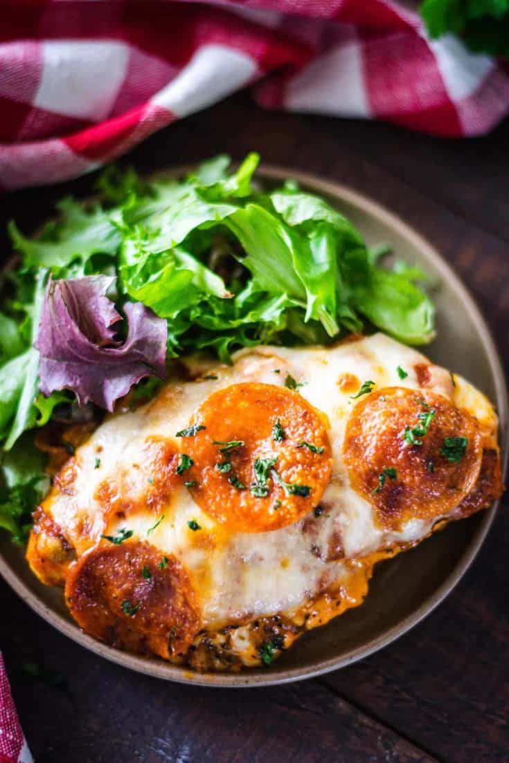 Stuffed Pizza Chicken Bake - Soulfully Made