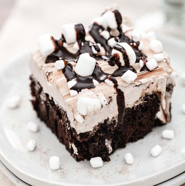 Hot Chocolate Poke Cake - Soulfully Made