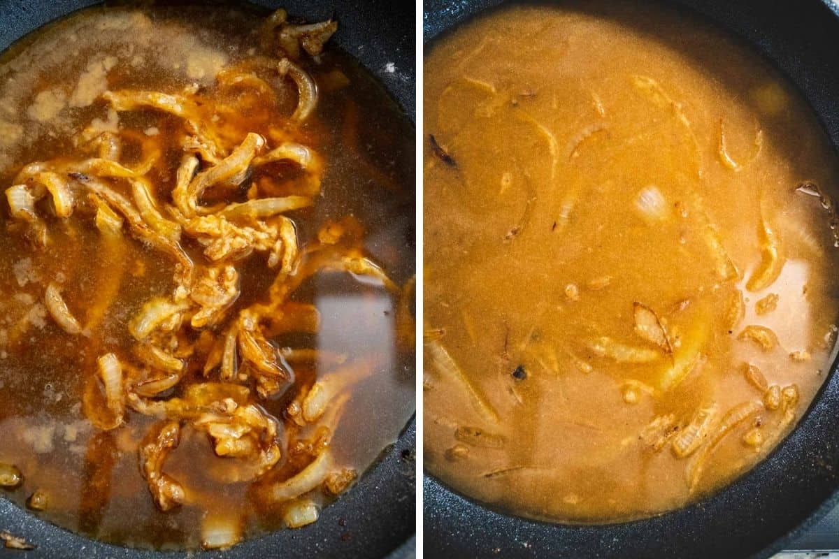 Caramelized Onion Gravy (for Bangers and Mash) - Whole Lotta Yum
