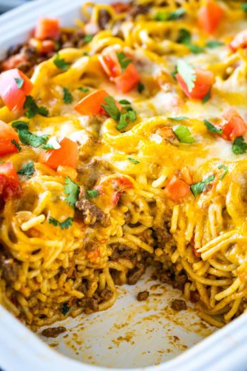 Taco Spaghetti Bake - Soulfully Made