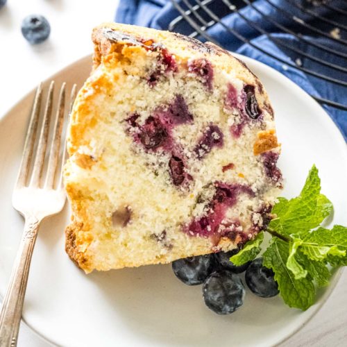 Buttermilk Blueberry Bundt Cake - Cookie Madness