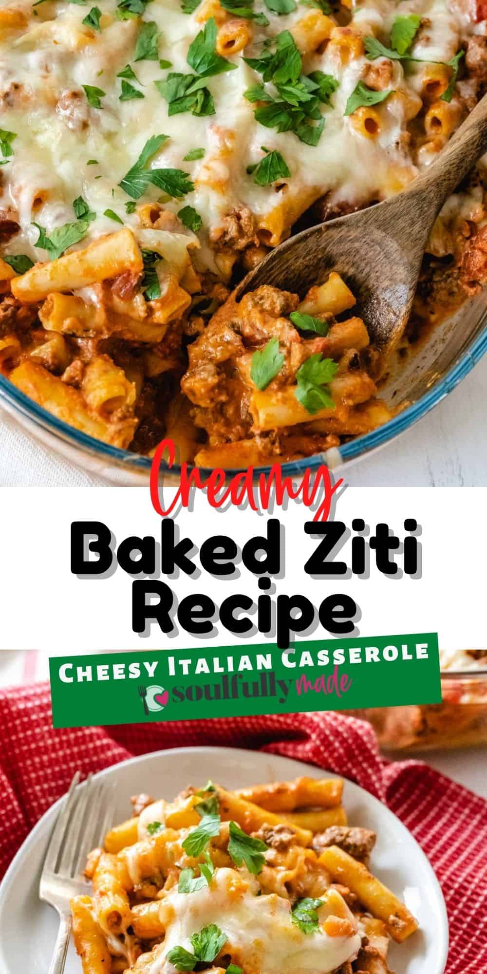 Easy Baked Ziti Recipe - Soulfully Made