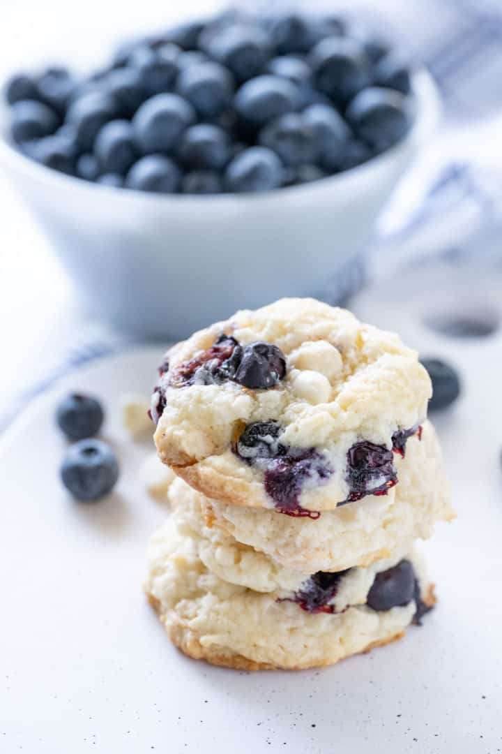 Blueberry Cheesecake Cookies Recipe - Soulfully Made