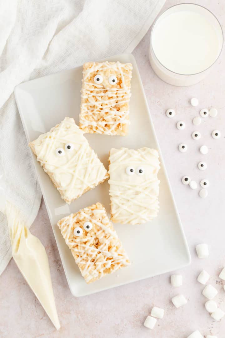 Mummy Rice Krispie Treats - Soulfully Made