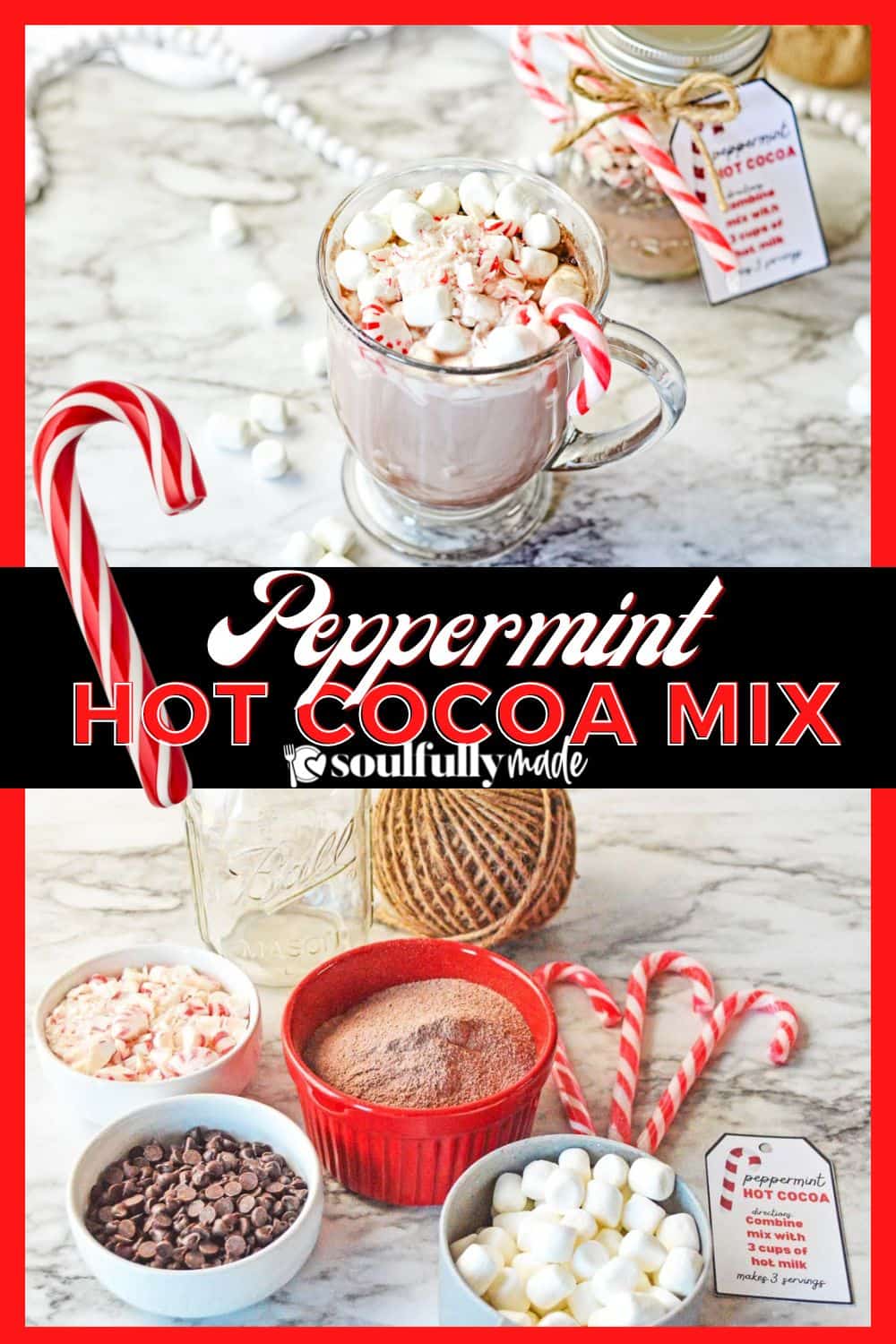 Peppermint Hot Cocoa Mix - Soulfully Made