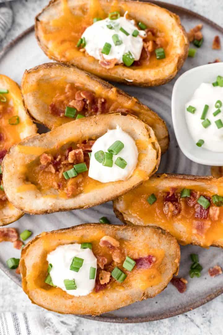 Loaded Baked Potato Skins - Soulfully Made