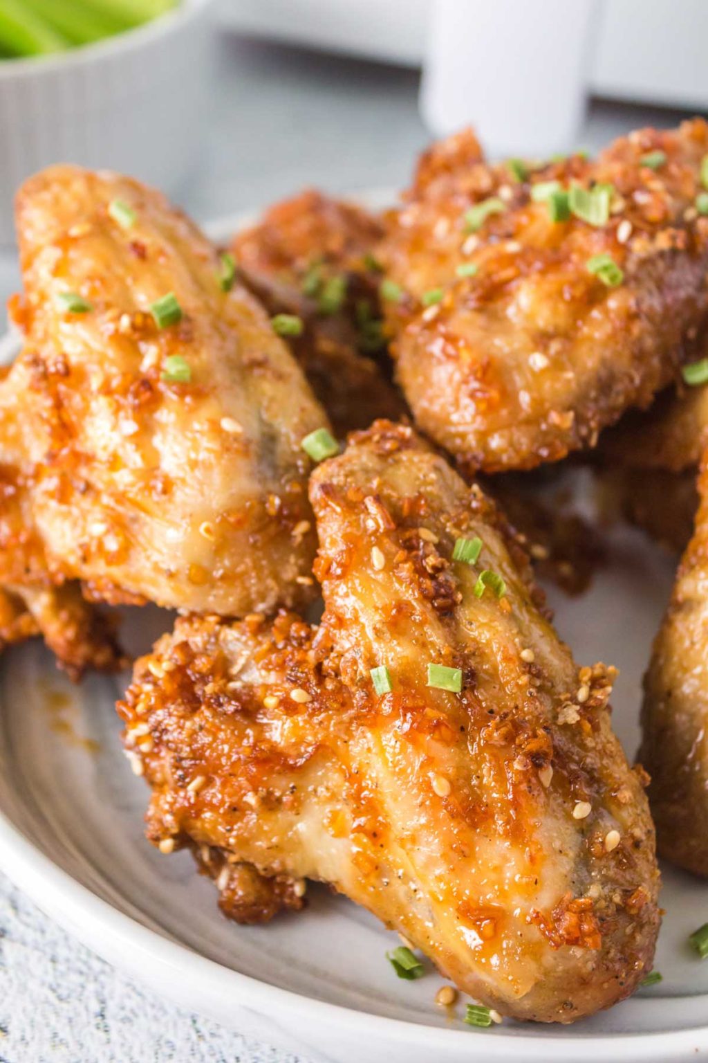 Air Fryer Honey Garlic Chicken Wings - Soulfully Made