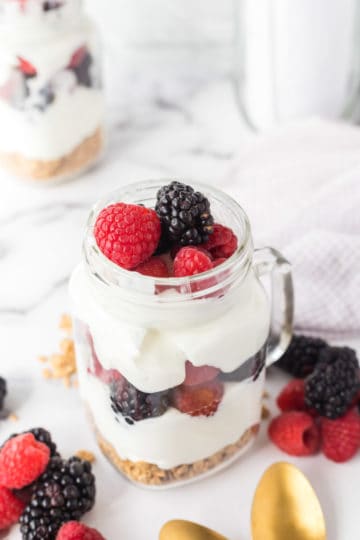 Mixed Berry Yogurt Parfaits - Soulfully Made