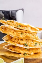 Air Fryer Buffalo Chicken Quesadillas - Soulfully Made