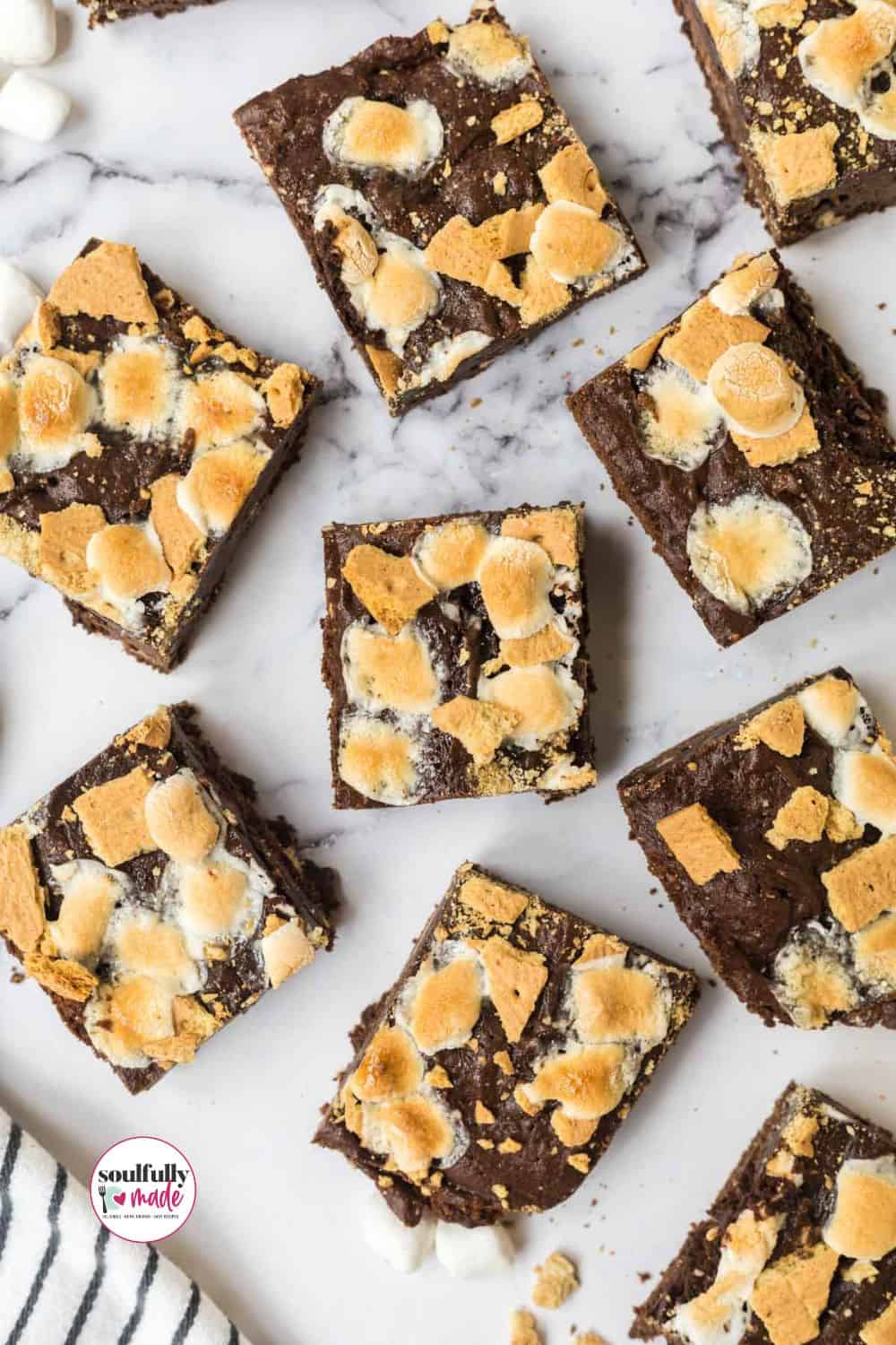 S'mores Brownies (Easy Recipe) - Soulfully Made