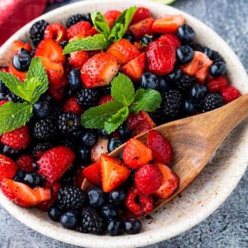 Berry Fruit Salad Recipe - Soulfully Made