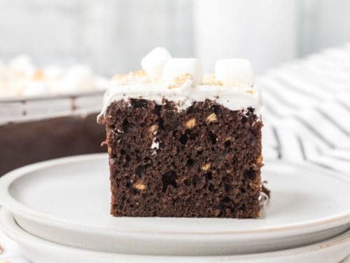 The Ultimate S'mores Cake With Toasted Marshmallow Fluff Frosting