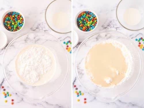 No-Churn M&M Ice Cream - Soulfully Made