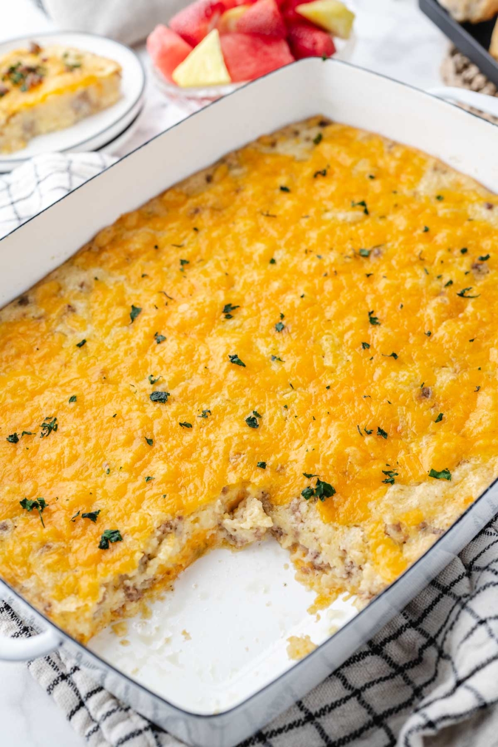 Sausage and Cheese Grits Casserole - Soulfully Made