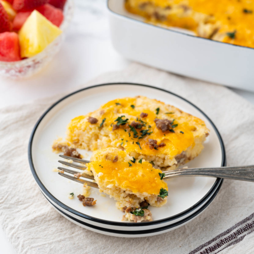 Sausage and Cheese Grits Casserole - Soulfully Made