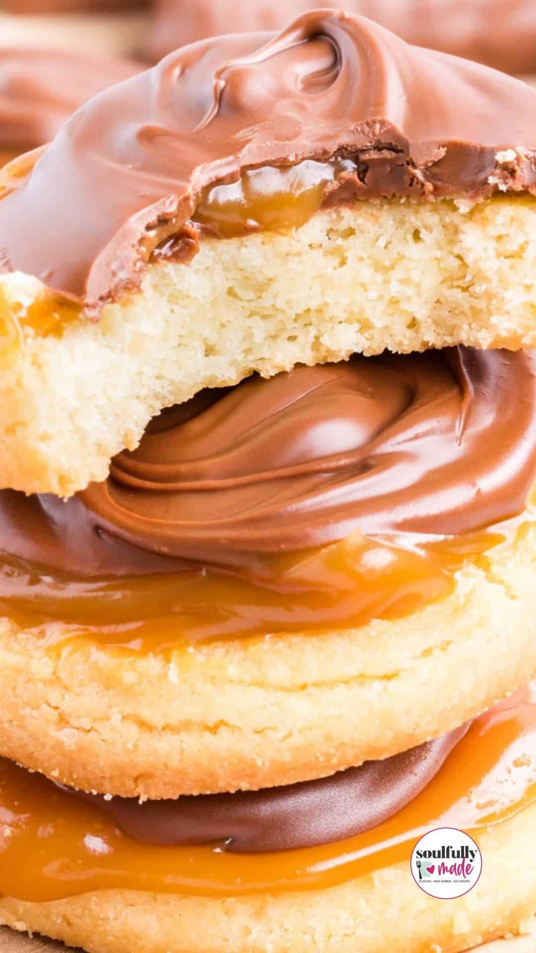 Easy Twix Cookies Recipe Soulfully Made