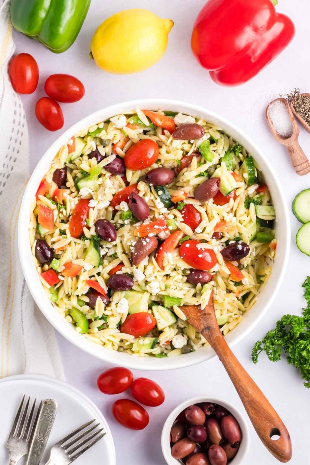 Mediterranean Orzo Salad Recipe - Soulfully Made