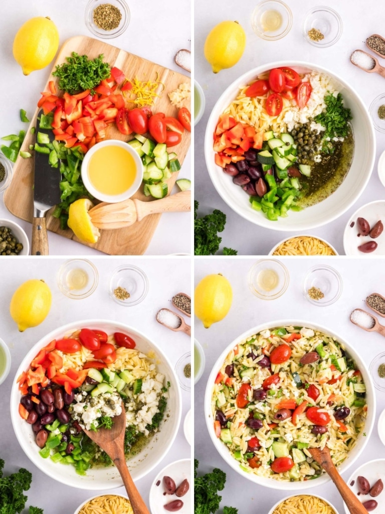 Mediterranean Orzo Salad Recipe - Soulfully Made