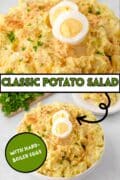 A Pinterest graphic image of southern potato salad.