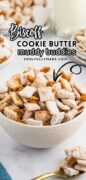 An image of Biscoff Chex Mix muddy buddies.