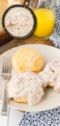 Chipped beef gravy in the pot and poured over biscuits too.