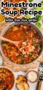 Minestrone soup, Pinterest image.