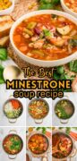 Minestrone soup, Pinterest image.