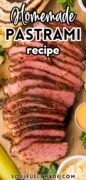 Homemade pastrami, Pinterest image