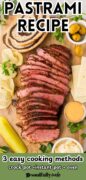 Homemade pastrami, Pinterest image